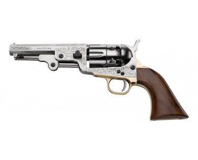 Révolver poudre noire Pietta 1851 Navy Yank Old Model acier poli calibre 44 