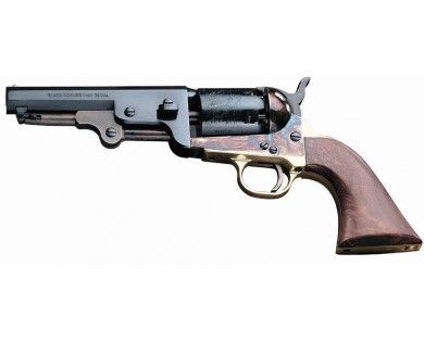 Révolver poudre noire Pietta 1851 Colt Navy Yank Sheriff acier calibre 36 