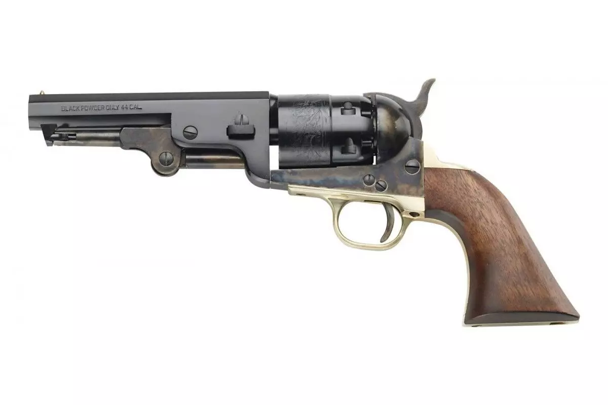 Révolver poudre noire Pietta 1851 Colt Navy Yank Sheriff acier calibre 44 