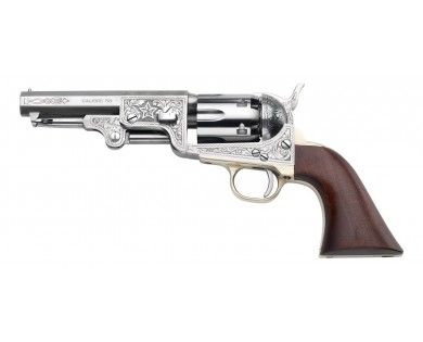 Révolver poudre noire Pietta 1851 Navy Yank Sheriff US Marshal acier calibre 36 