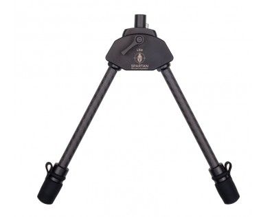 Bipied SPARTAN Javelin Lite noir hauteur 18,5 cm 