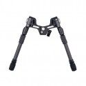 Bipied SPARTAN Valhalla noir rail picatinny hauteur 12 - 21,8 cm 