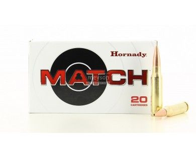 Cartouches 308 Win 168 gr BTHP Match Hornady 