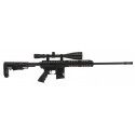 Carabine Deep Pallas BA15 22lr 47cm noir 10 Coups + Lunette 6-24x50 