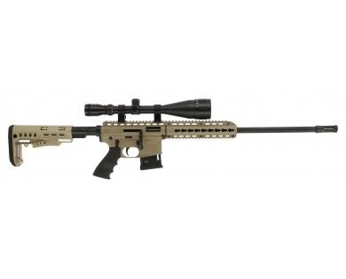 Carabine Deep Pallas BA15 22lr 47cm TAN10 Coups + Lunette 6-24x50 