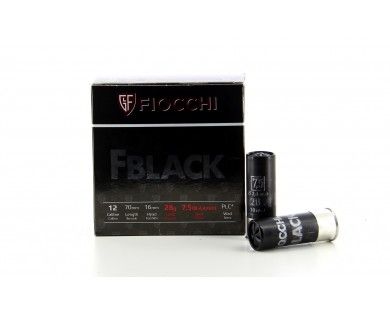 Cartouches FIOCCHI FBLACK cal. 12/70 28G 7.5 Boîte de 25 