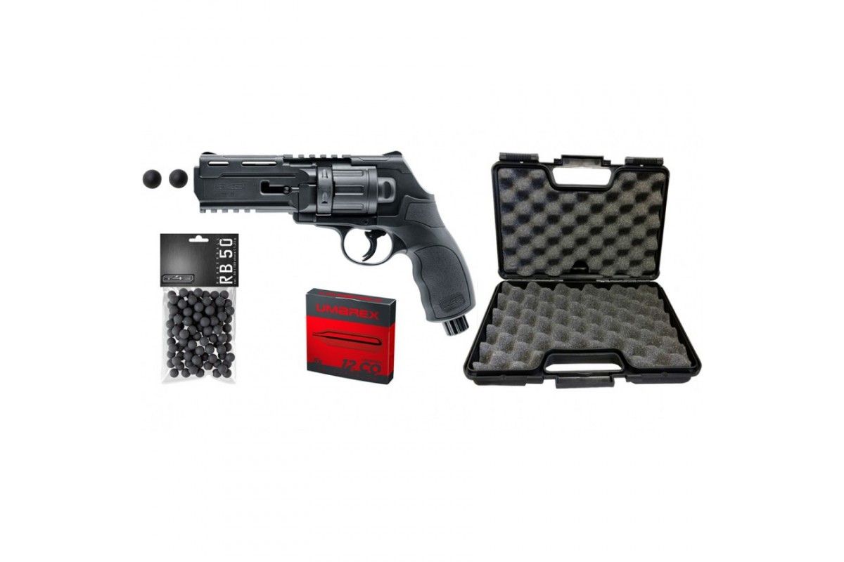 Revolver Umarex T4E HDR 50 - 11 joules Calibre .50 + Pack prêt à tirer 