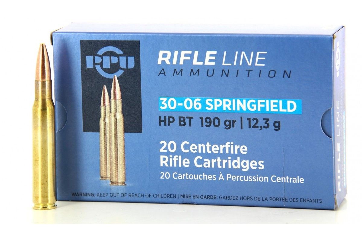 Munitions PPU calibre 30-06 HP BT 190 grains Munitions PPU calibre 30-06 HP BT 190 grains