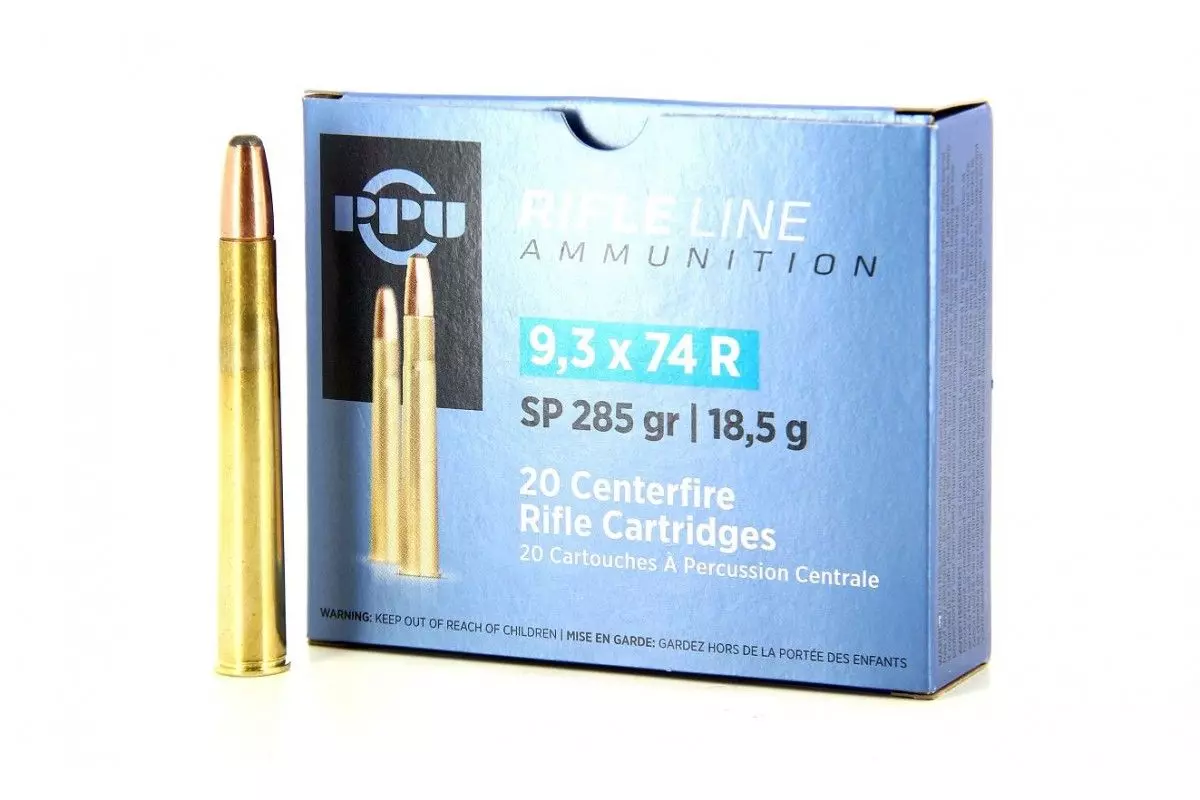 Munitions PPU calibre 9,3x74R SP 285 grains 