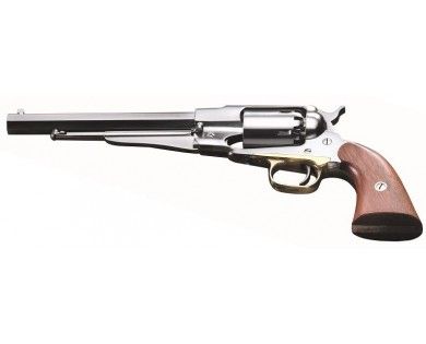 Révolver poudre noire Pietta 1858 Remington New Model Army Inox acier calibre 44 
