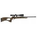 Carabine CZ 457 Thumbhole bois lamellé-collé gris-brun + Lunette 6-24x50 