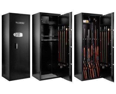 Coffre Fort WALDBERG 18 armes à serrure électronique + coffre intérieur 