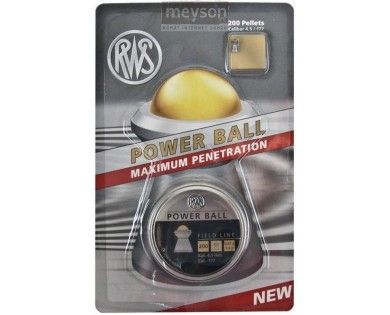 Plombs RWS Power BALL - 200 plombs Calibre 4.5 mm 