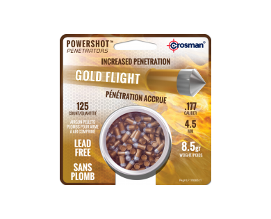 Plombs Penetrator Gold Flight Calibre 4.5 X125 CROSMAN 