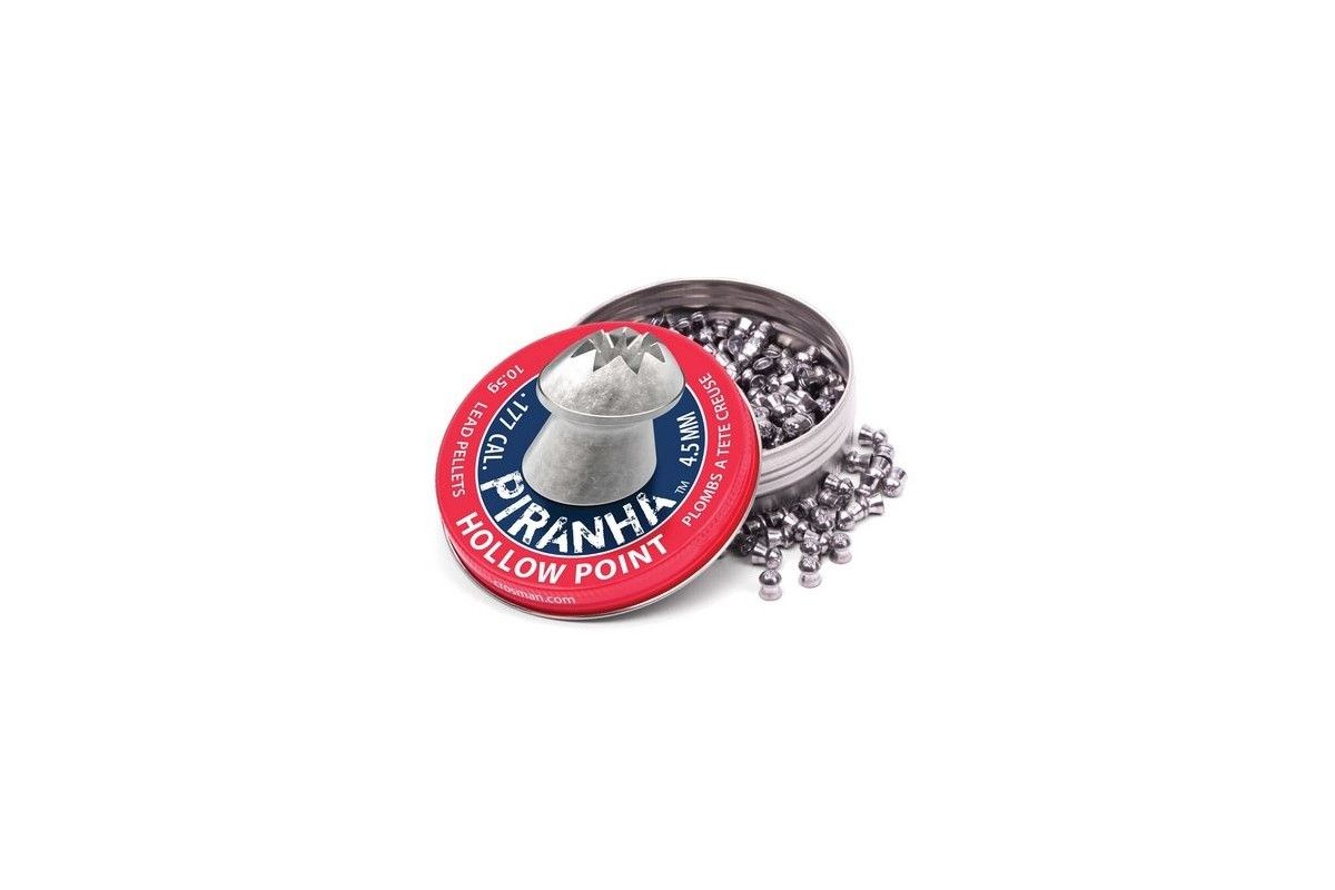 Plombs Piranha Hollow Point Calibre 4.5 X400 CROSMAN Plombs Piranha Hollow Point Calibre 4.5 X400 CROSMAN