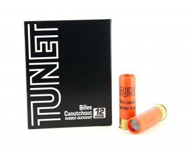 TUNET Buckshot Chevrotines billes caoutchouc calibre 12/70 12 grains 