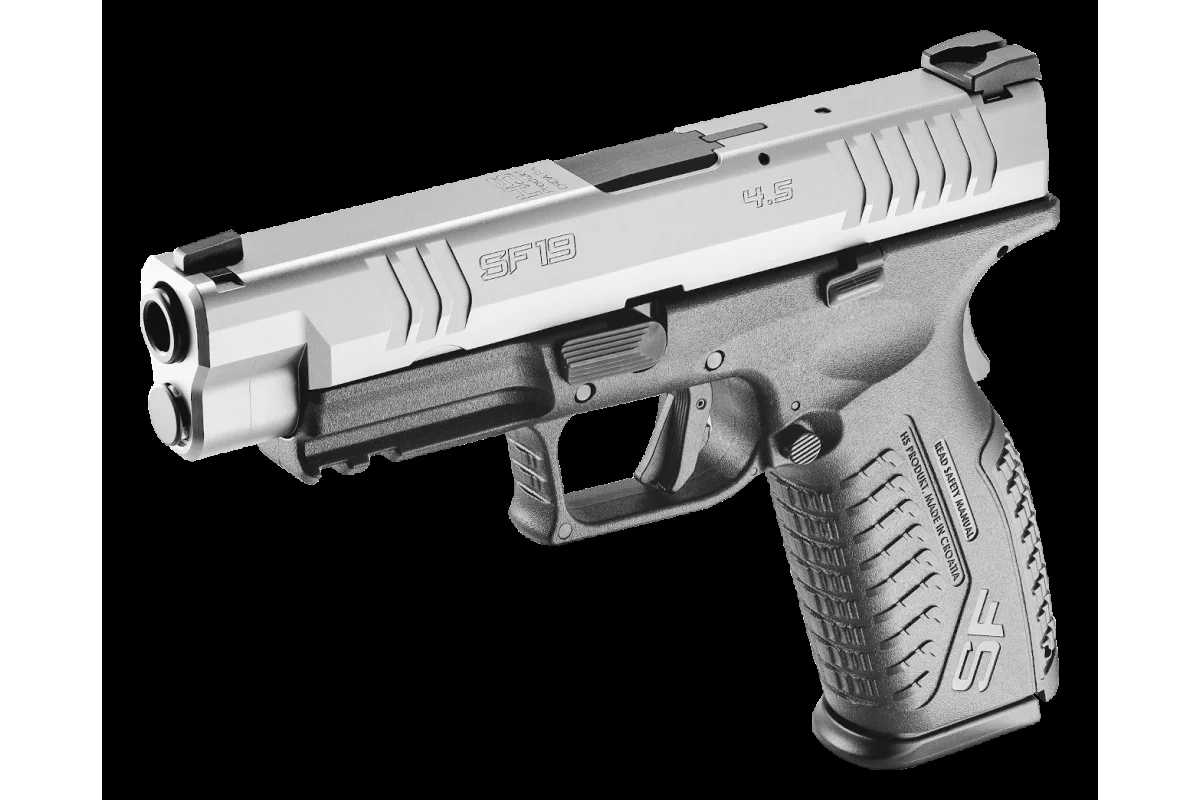 Pistolet HS Produkt SF-19 RDR noir-inox calibre 9x19 4,5'' 