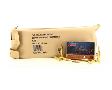 Munitions PMC Calibre 223 REM 55gr Battle Pack 200 cartouches 