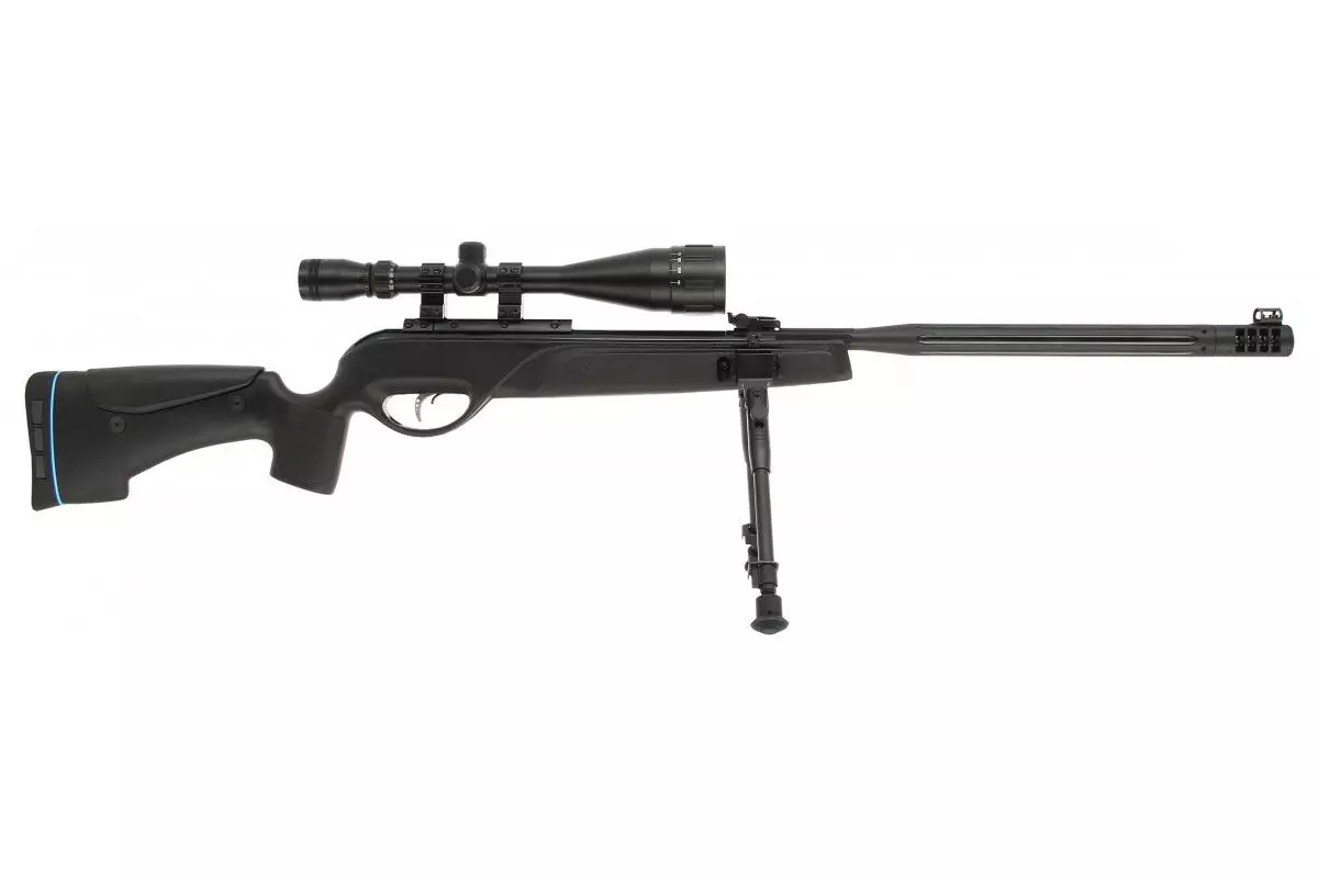 Carabine Gamo HPA Maxxim IGT synthétique calibre 4.5 mm 19.9 Joules + lunette 6-24x50 + bipied 