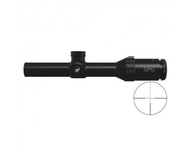 Lunette GPO Spectra 6X 1-6x24i réticule G4 fibre de verre IL SFP (MRAD) 