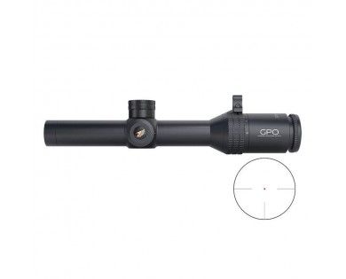 Lunette GPO Spectra 6X 1-6x24i réticule G3 fibre de verre IL SFP (MRAD) 