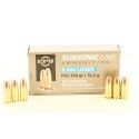 Munitions PPU subsonic 9mm Luger FMJ 158 Grs 