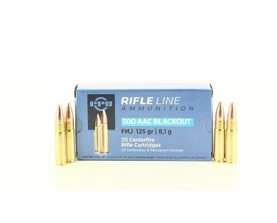 Munitions PPU 300AAC FMJ 125 Gr – 8.1 G 