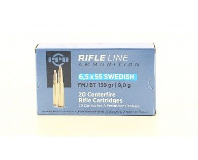 Munitions PPU 6.5 X 55 SWEDISH FMJ BT 139 Gr – 9 g 