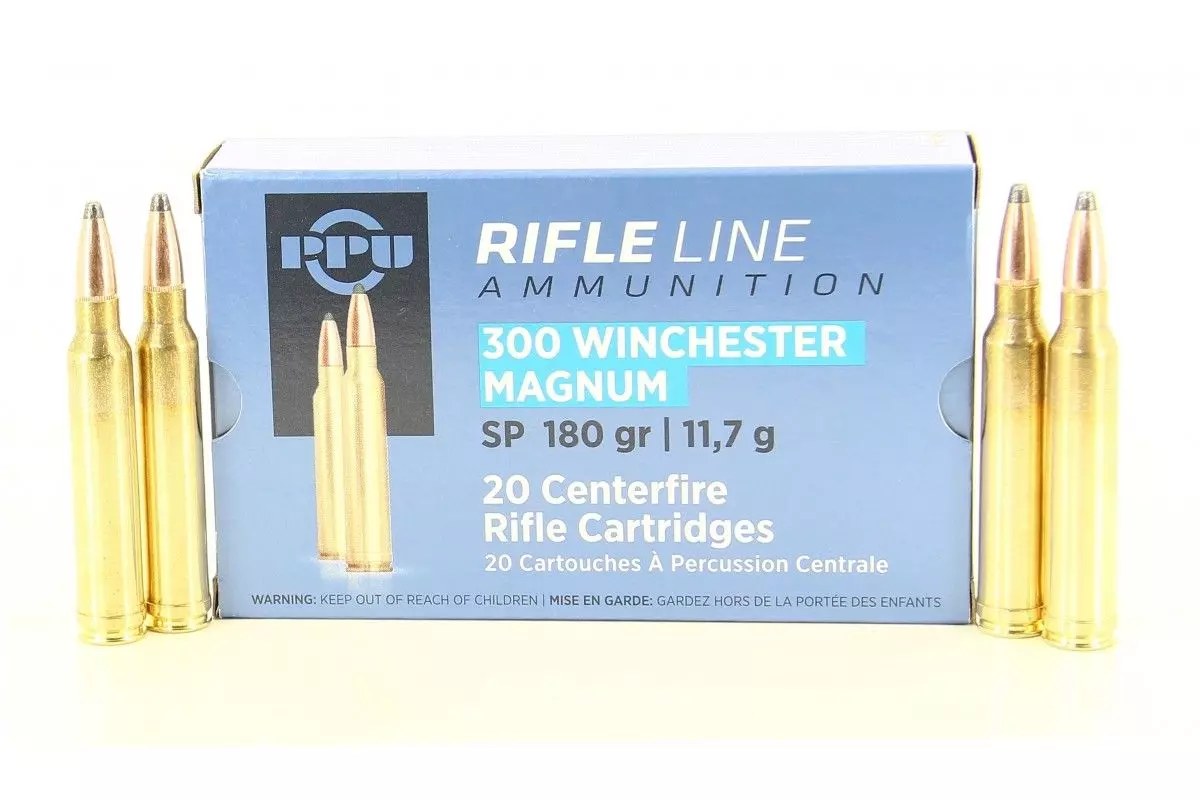 Munitions PPU 300 Win Mag SP 180 Gr – 11.7 g 