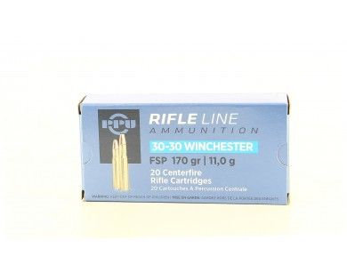 Munitions PPU 30-30 Winchester FSP 170 Gr – 11 g 