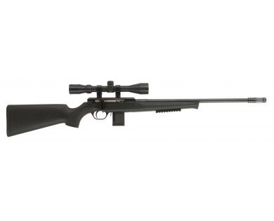 Carabine ISSC SPA Tactical Crosse synthétique 22 LR + Lunette 3-9x40 + frein de bouche 