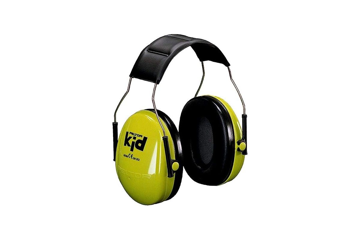 Casque de protection auditive 3M Peltor pour enfant Vert néon Casque de protection auditive 3M Peltor pour enfant Vert néon