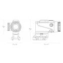Lunette Hawke Prism Sight 4x24 réticule 5.56 BDC Dot 