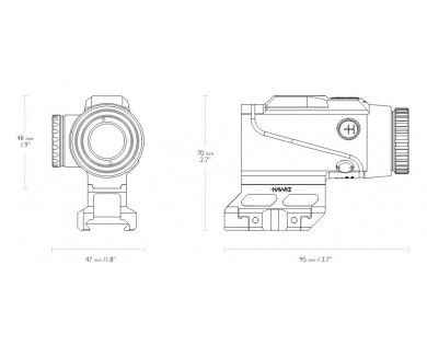 Lunette Hawke Prism Sight 4x24 réticule 5.56 BDC Dot 
