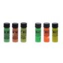 Kit TRUGLO peinture pour organes de visée - 3 hautes visibilités et 3 luminescents 