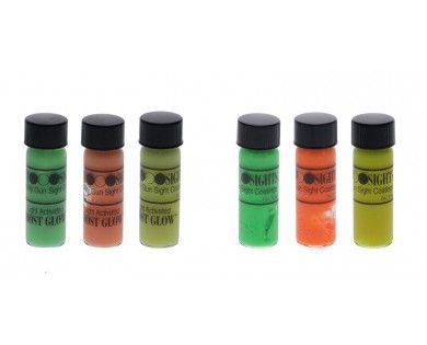 Kit TRUGLO peinture pour organes de visée - 3 hautes visibilités et 3 luminescents 