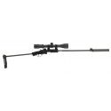 Carabine CHIAPPA Little badger take down Xtrem noire calibre 22LR + Lunette 3-9x40 et Silencieux 