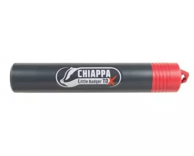 Carabine CHIAPPA Little badger take down Xtrem noire calibre 22LR + Point rouge et Silencieux 