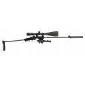 Carabine CHIAPPA Little badger take down Xtrem noire calibre 22LR + Pack Sniper 