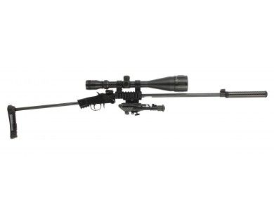 Carabine CHIAPPA Little badger take down Xtrem noire calibre 22LR + Pack Sniper 