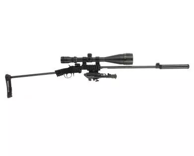 Carabine CHIAPPA Little badger take down Xtrem noire calibre 22LR + Pack Sniper 