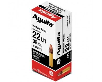 MUNITIONS AGUILA CALIBRE 22 LR HP SUPER EXTRA 