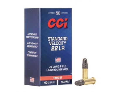 Munitions 22 LR CCI Standard Velocity 40gr / 50 