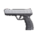 Pack pistolet CO2 LTL Bravo calibre .50 + billes caoutchouc (x50) 