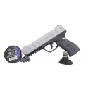 Pack pistolet CO2 LTL Bravo calibre .50 + billes caoutchouc (x50) 