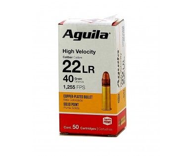 Munitions AGUILA calibre 22 LR Super Extra haute vitesse 