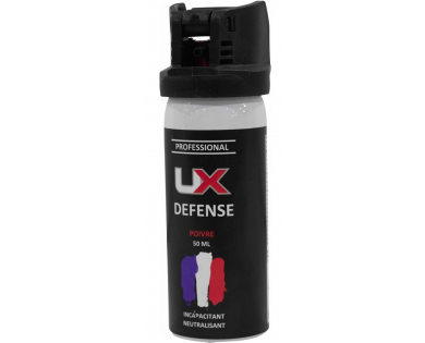 Bombe UX 50ml gel poivre capot clapet 