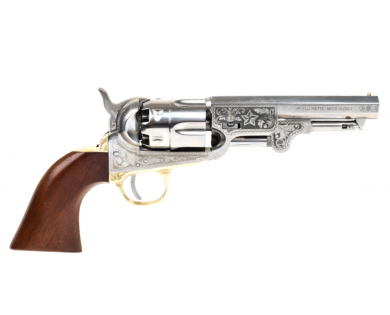 Révolver poudre noire Pietta 1851 Navy Yank Sheriff US Marshal acier calibre 44 
