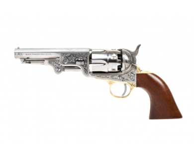 Révolver poudre noire Pietta 1851 Navy Yank Sheriff US Marshal acier calibre 44 