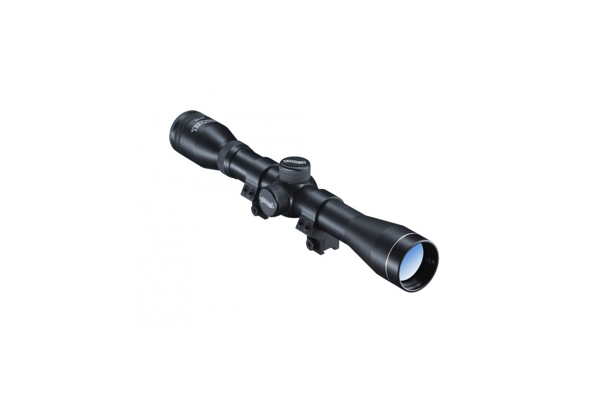 Lunette WALTHER 4x32 avec montage à colliers pour rail de 11 mm Lunette WALTHER 4x32 avec montage à colliers pour rail de 11 mm